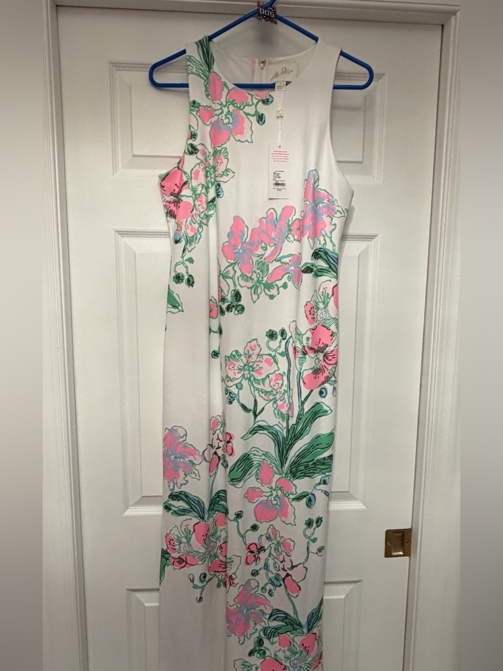 NWT Lilly Pulitzer Melodie Maxi White Floral Dress